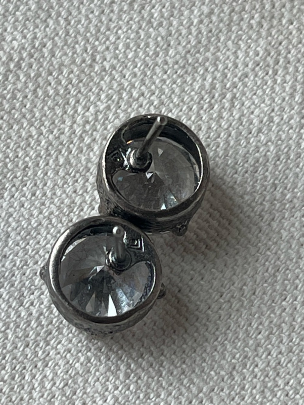 Silpada Crown Jewel Stud Earrings. Retired. - Picture 4 of 5